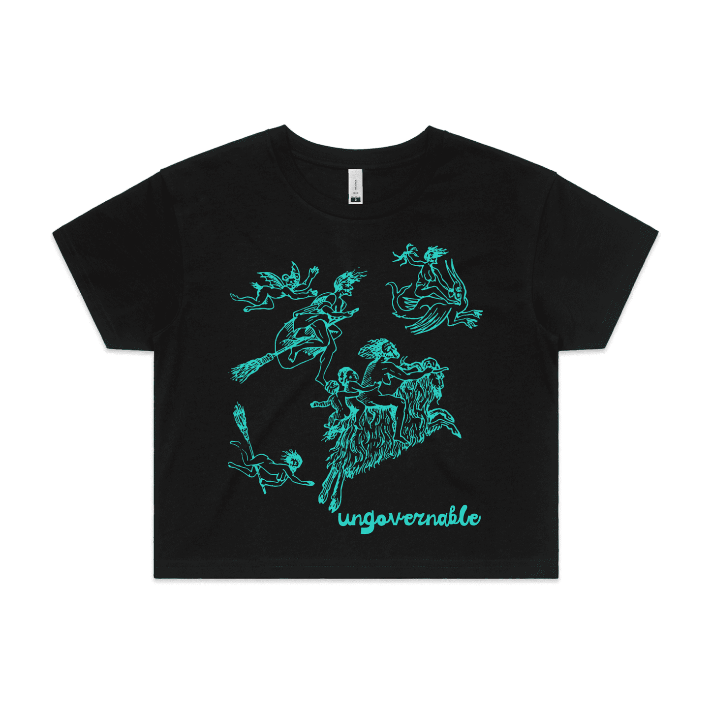 ungovernable | feminist graphic tee - crop
