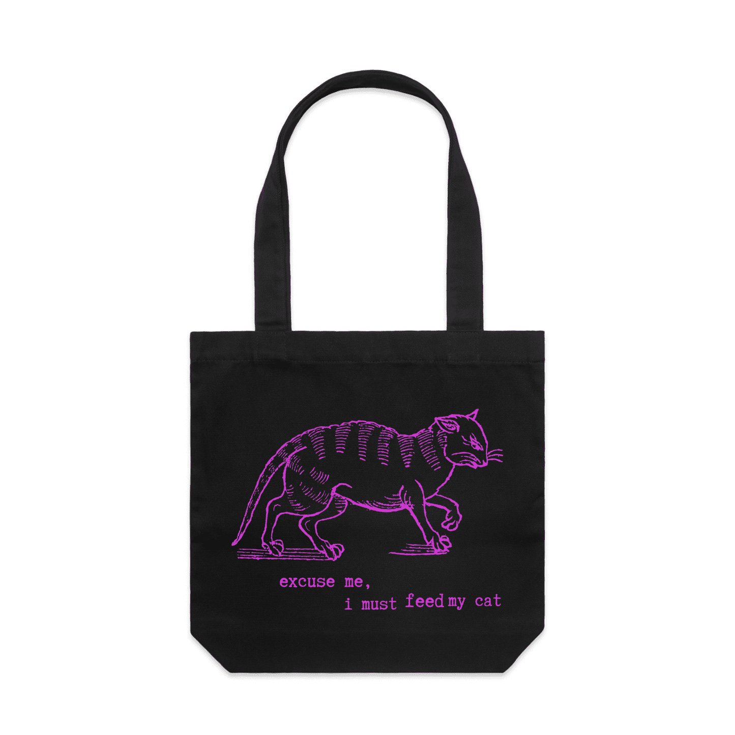 I must feed my cat | vintage design tote