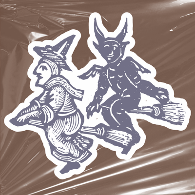 broomstick | witchy feminist sticker