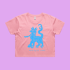 may my dog also attend? | witchy dog lover tee – women's crop
