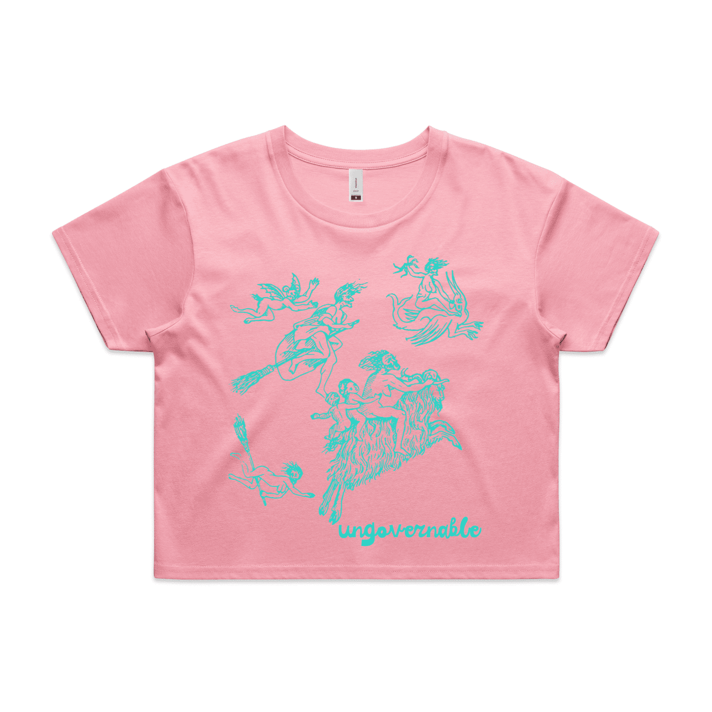 ungovernable | feminist graphic tee - crop