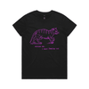 "I must feed my cat" vintage cat lover t-shirt - womens - black - fthis