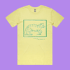 Excuse me, I must feed my cat - lemonade staple t-shirt with medieval woodcut style illustration of a witches cat - fthis