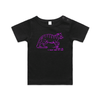 "I must feed my cat" infant t-shirt in black - fthis