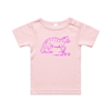 "I must feed my cat" baby t-shirt in pink - fthis