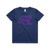 "I must feed my cat" childrens t-shirt in cobalt blue - fthis