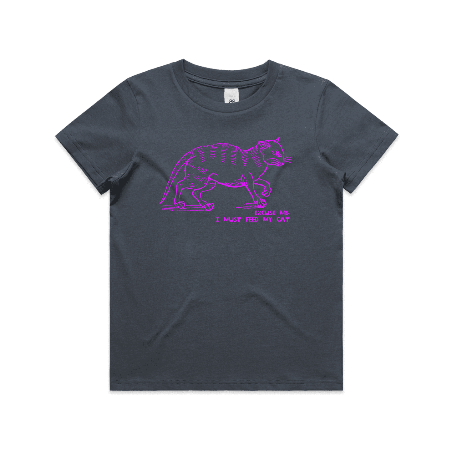 I must feed my cat | vintage design kids t-shirt