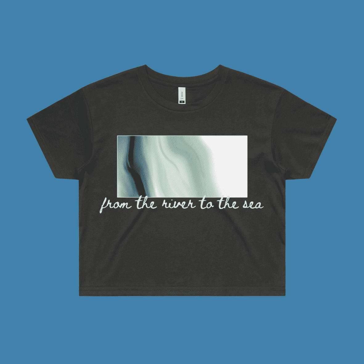 river to sea | protest tee - crop