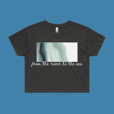 river to sea | protest tee - crop