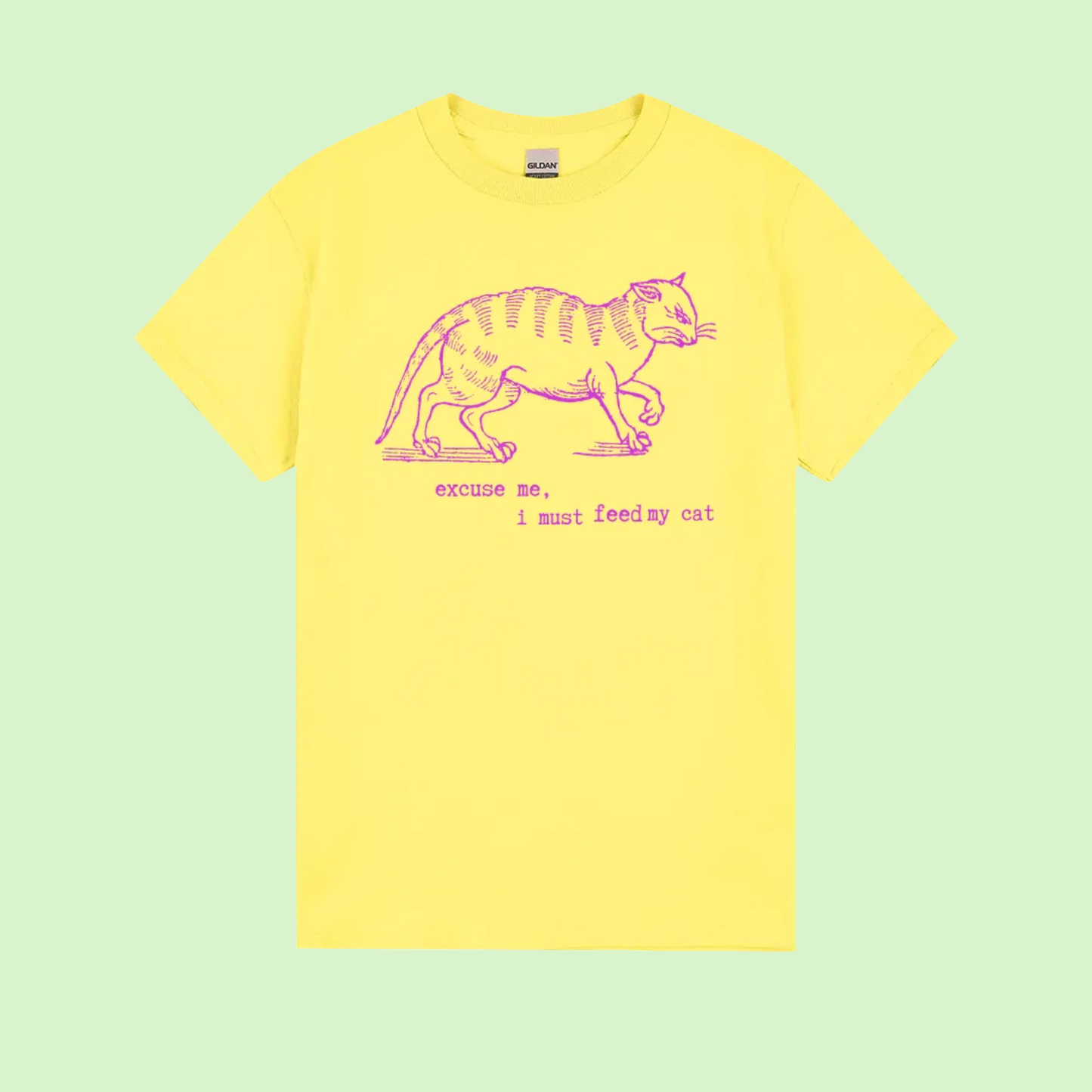 I must feed my cat - vintage tee - gildan
