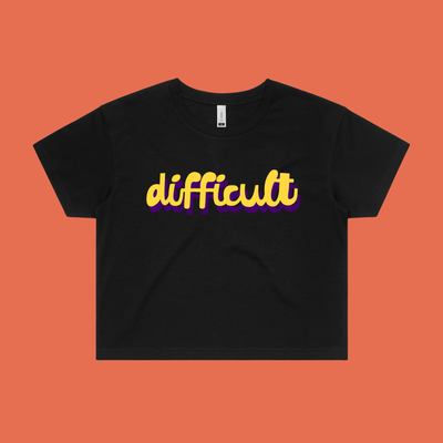 difficult tee - feminists speak up - AS Colour crop