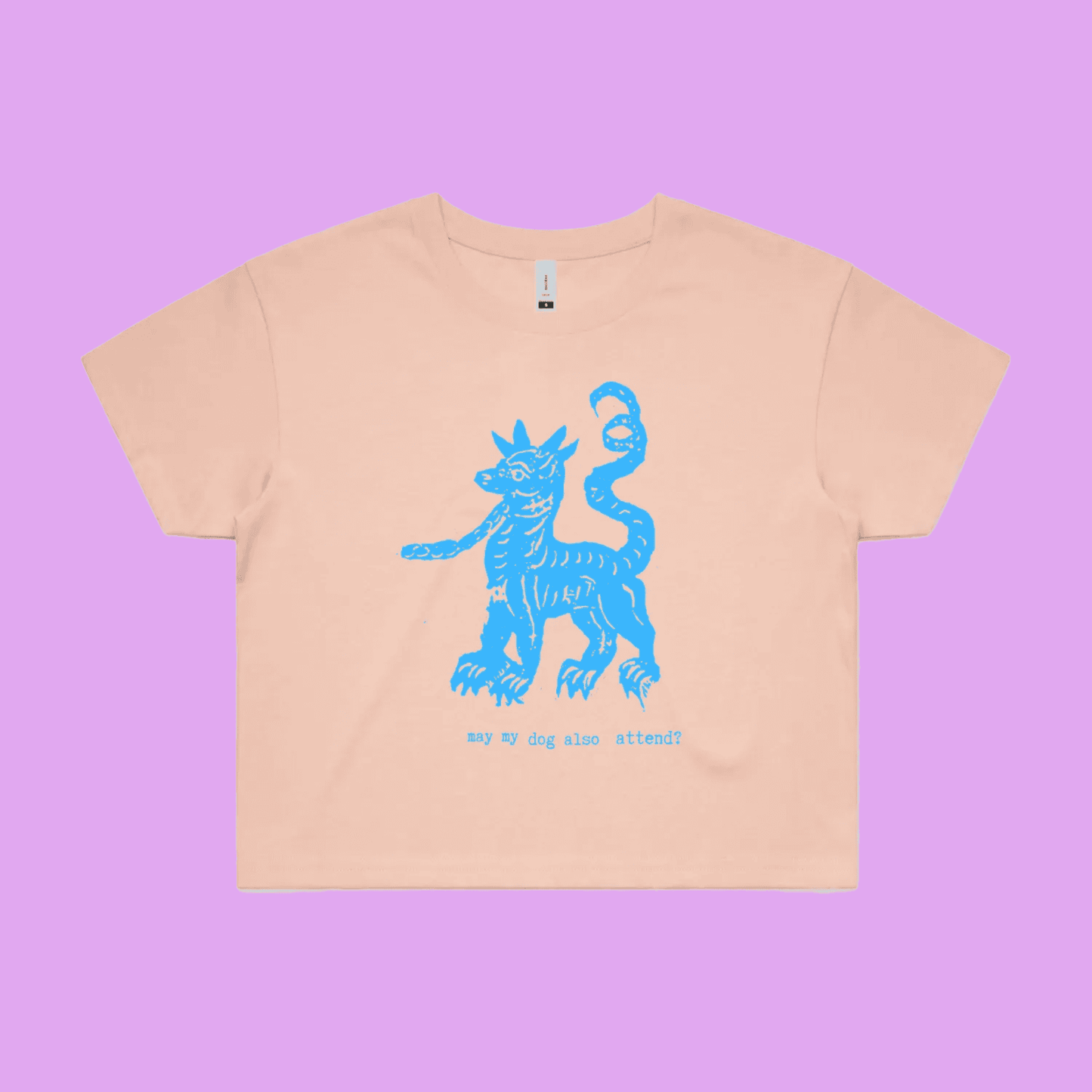 may my dog also attend? | witchy dog lover tee – crop