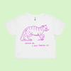 I must feed my cat | vintage tee - crop