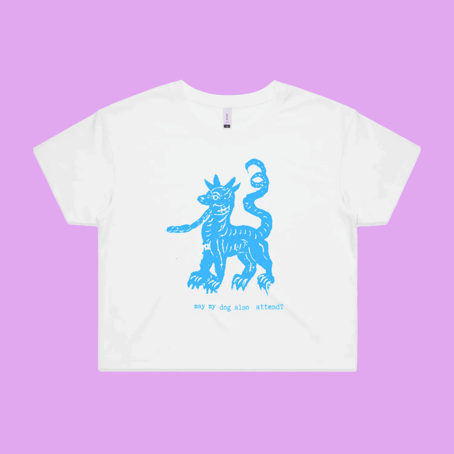 may my dog also attend? | witchy dog lover tee – crop