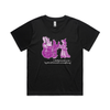 Damnation witch and devil feminist t-shirt in black, womens boxy fit — fthis