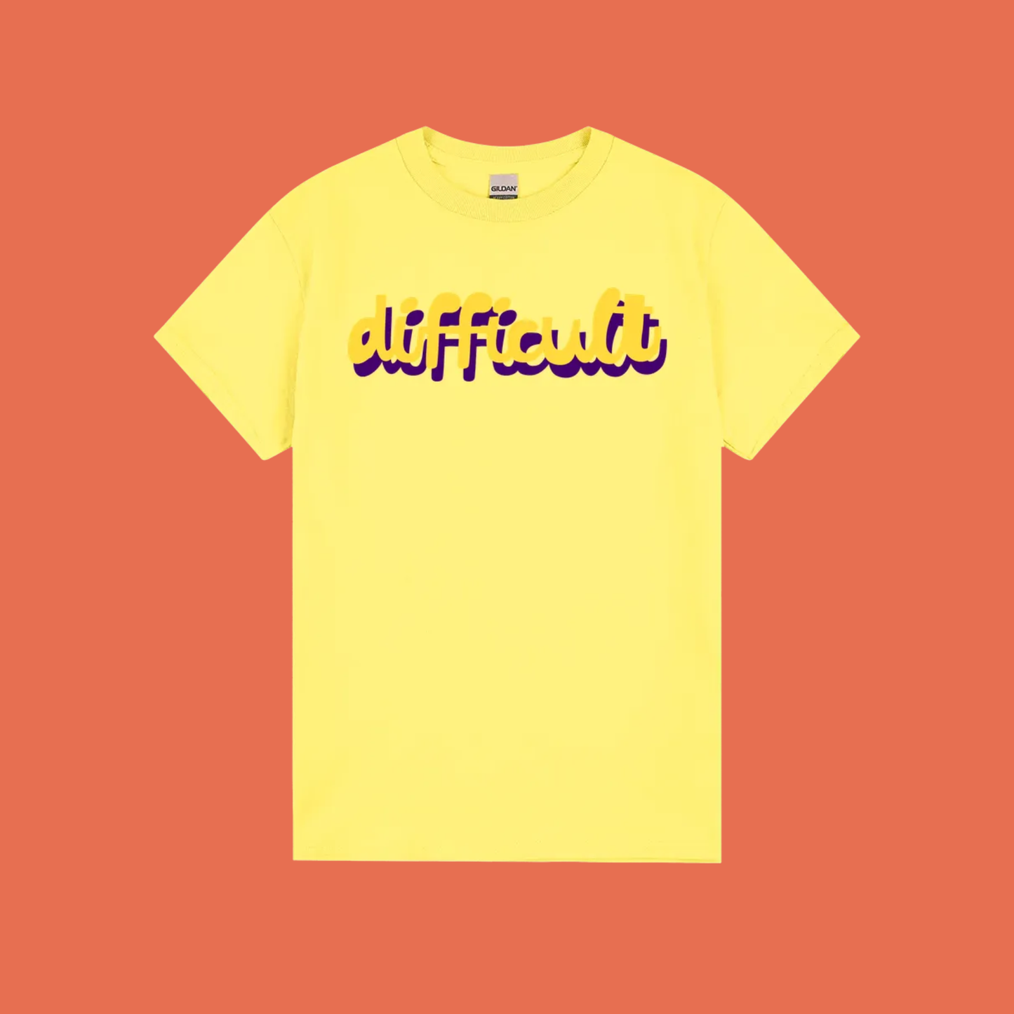difficult tee - Gildan heavy cotton - lots of colours!