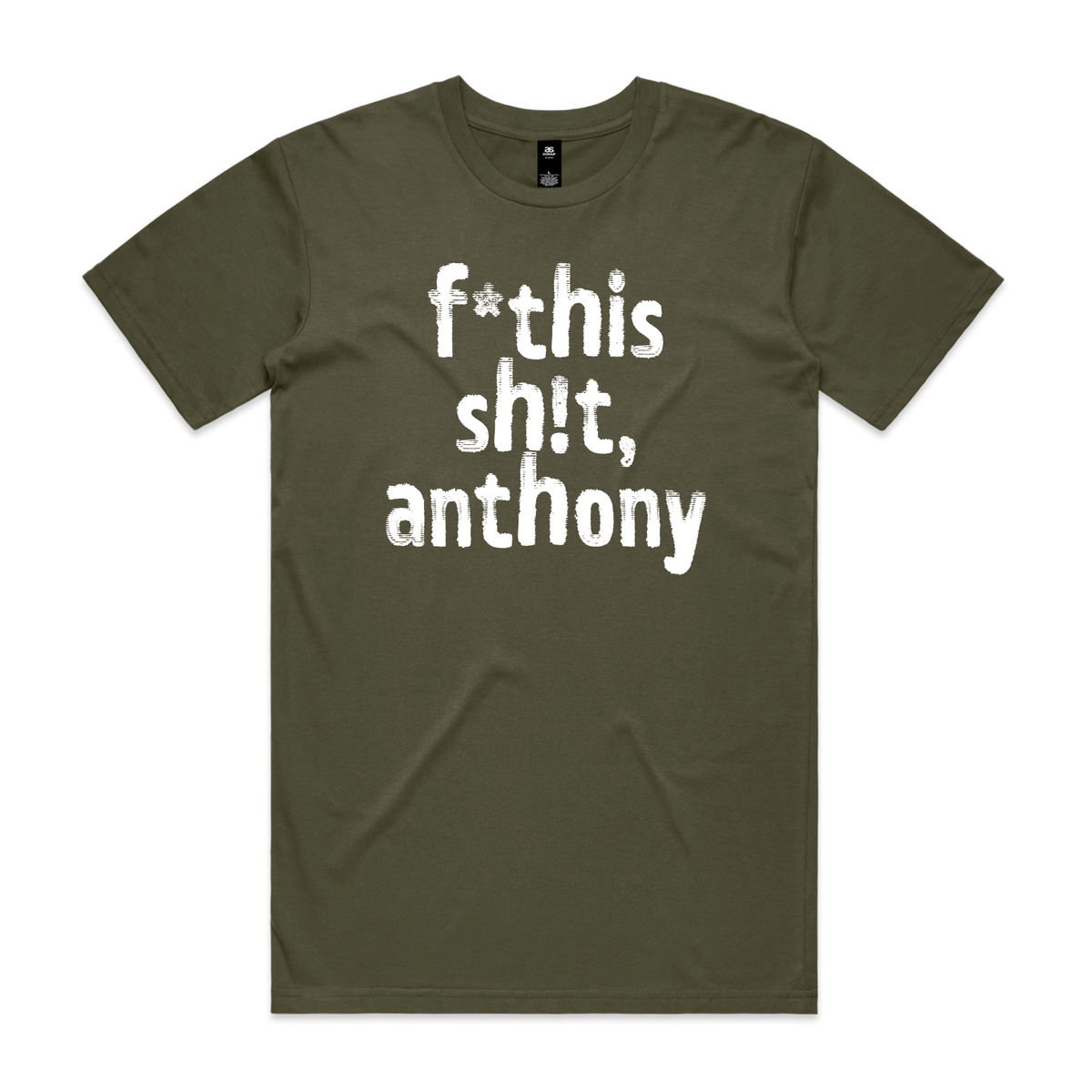Direct your rage at anthony political t-shirt in army — fthis