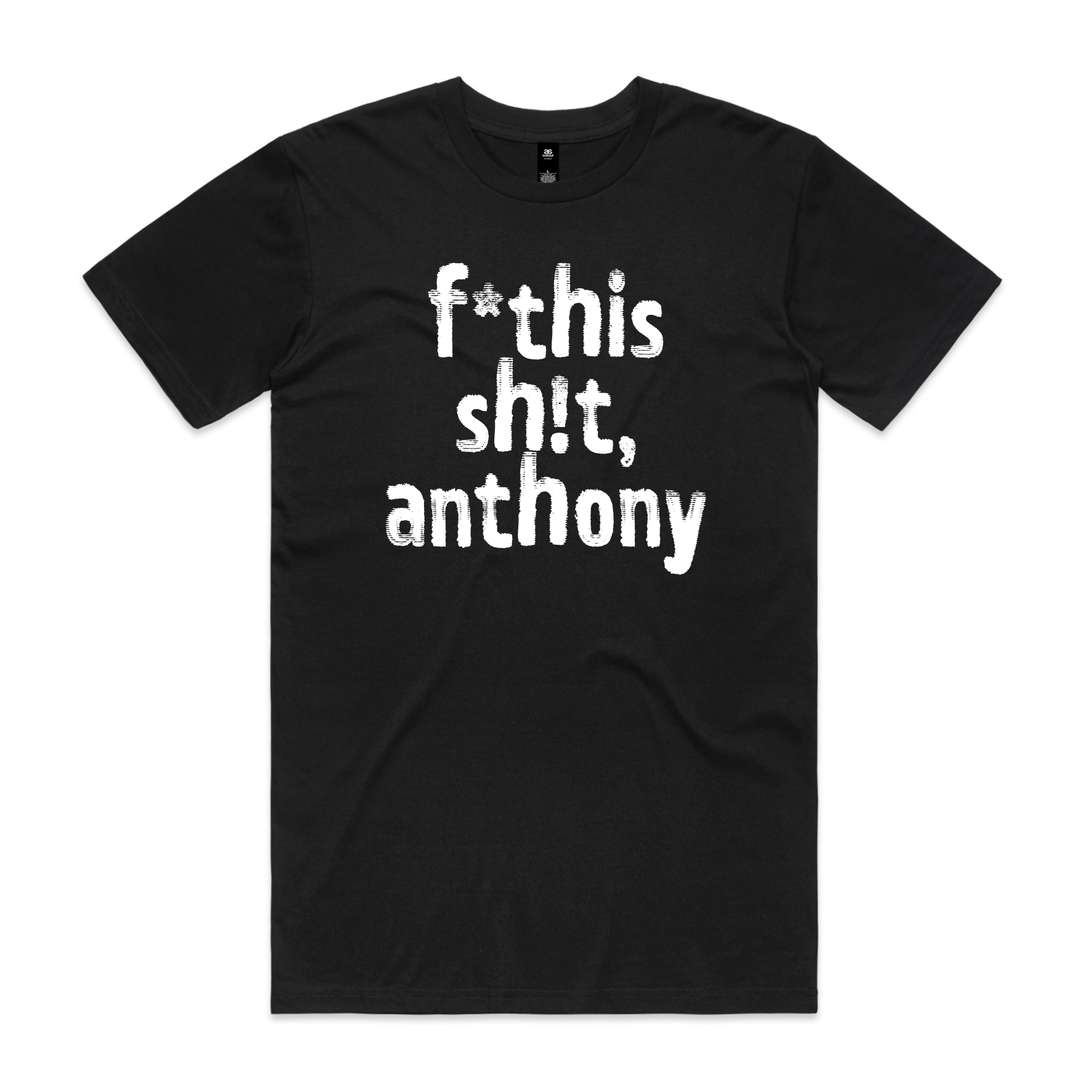 Direct your rage at anthony political t-shirt in black — fthis