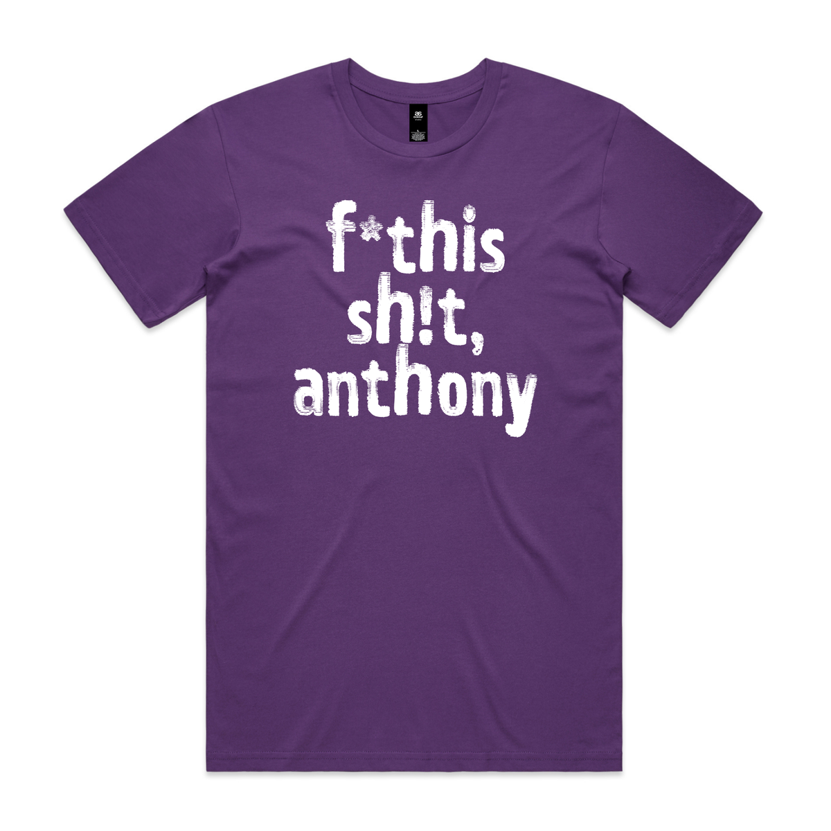 Direct your rage at anthony political t-shirt in purple — fthis