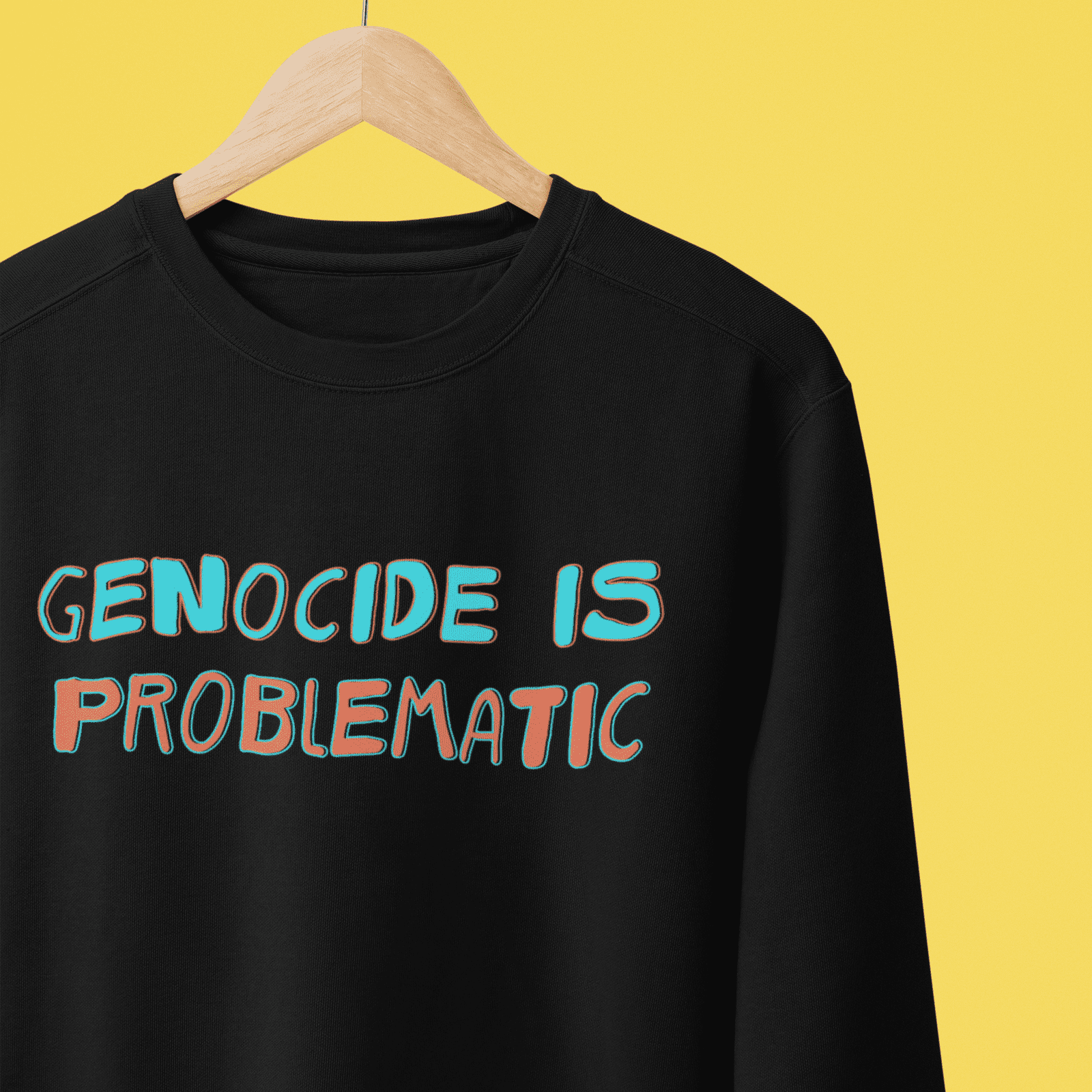 genocide is problematic sweater hero pic - fthis
