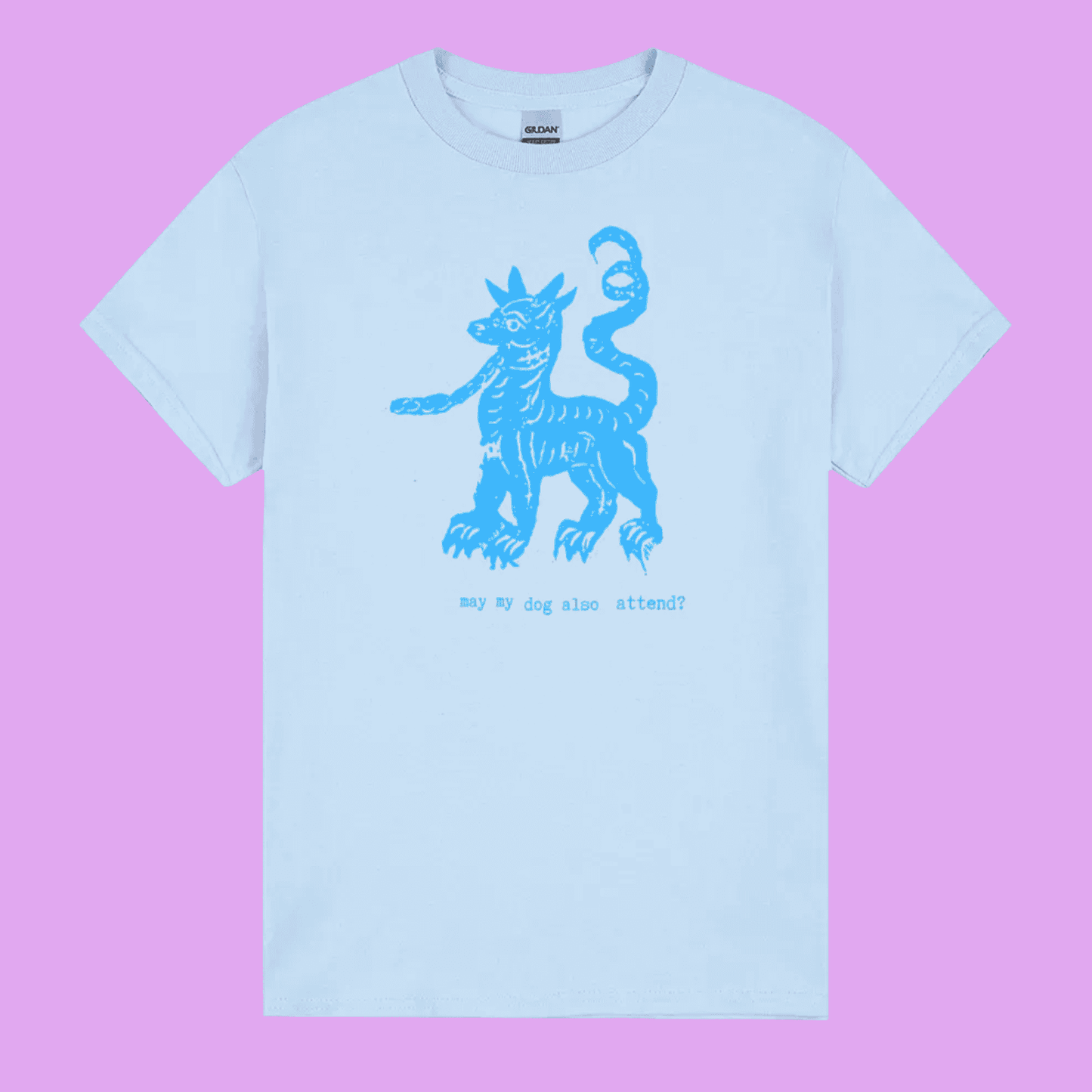 may my dog also attend? | witchy dog lover tee – Gildan