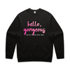 "Hello gorgeous! I meant your dog" - men's sweater in black - fthis
