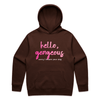 "Hello gorgeous! I meant your dog" - men's hoodie in chestnut - fthis