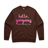 "Hello gorgeous! I meant your dog" - men's sweater in chestnut - fthis