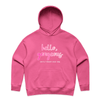 "Hello gorgeous! I meant your dog" - women's hoodie in charity pink - fthis