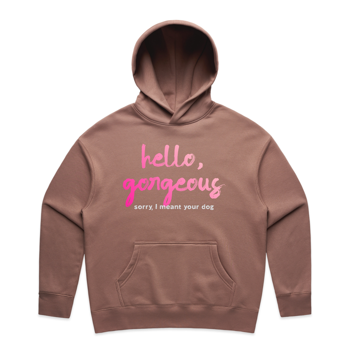 hello, gorgeous — sorry, I meant your dog sweatshirt & hoodie