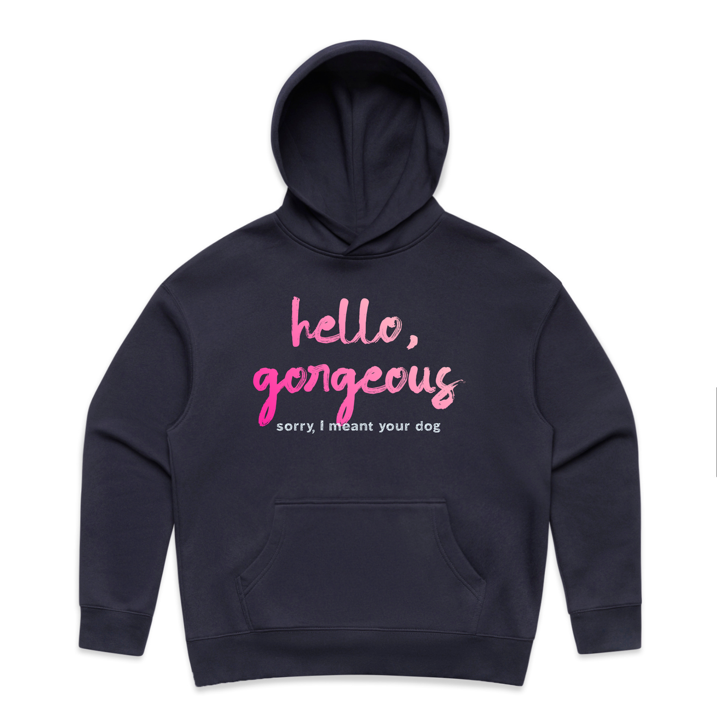 hello, gorgeous — sorry, I meant your dog sweatshirt & hoodie