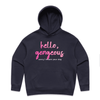 "Hello gorgeous! I meant your dog" - women's hoodie in ink blue - fthis