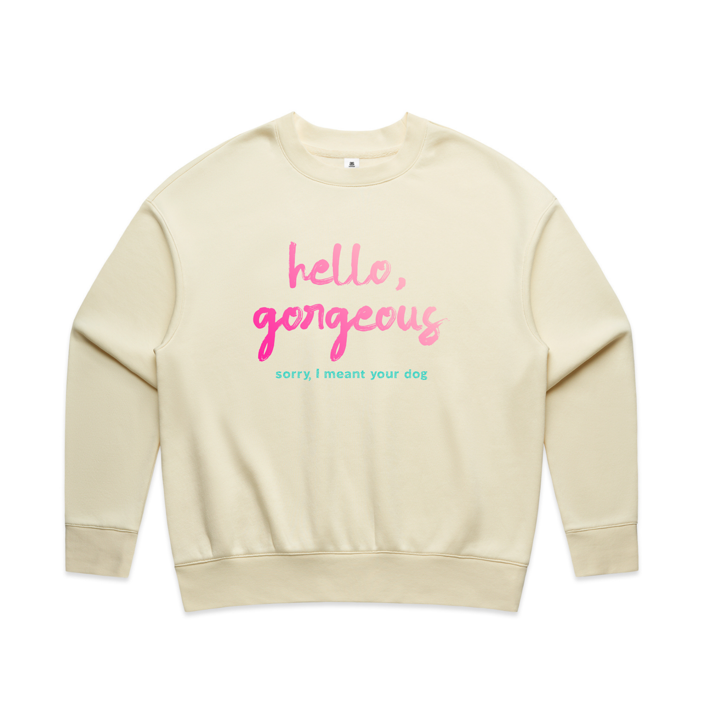 hello, gorgeous — sorry, I meant your dog sweatshirt & hoodie