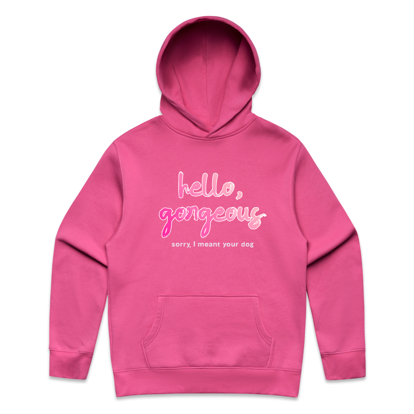 hello, gorgeous — sorry, I meant your dog sweatshirt & hoodie
