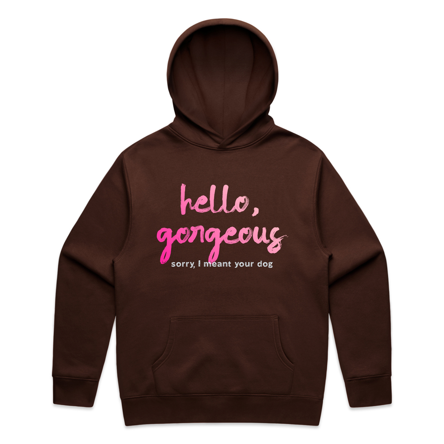 hello, gorgeous — sorry, I meant your dog sweatshirt & hoodie