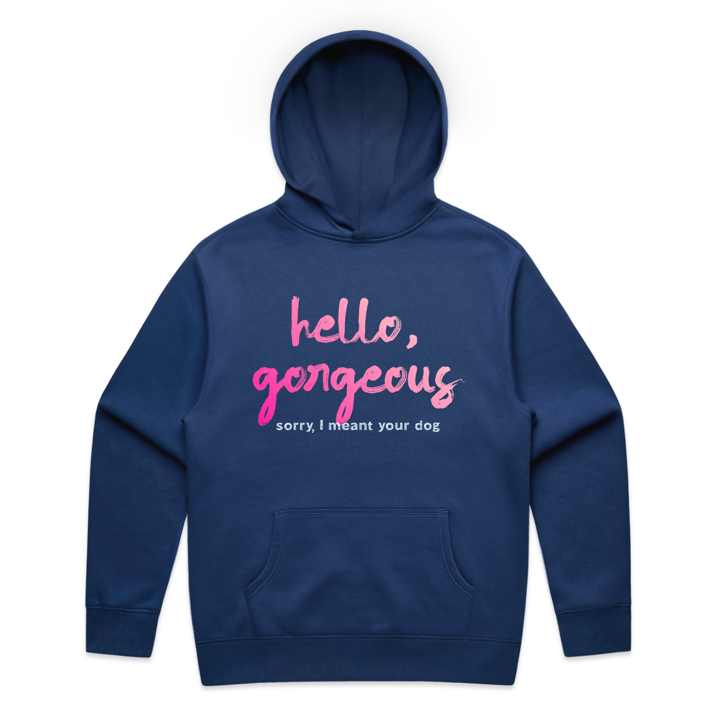 hello, gorgeous — sorry, I meant your dog sweatshirt & hoodie