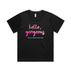 hello, gorgeous — sorry, I meant your dog tee