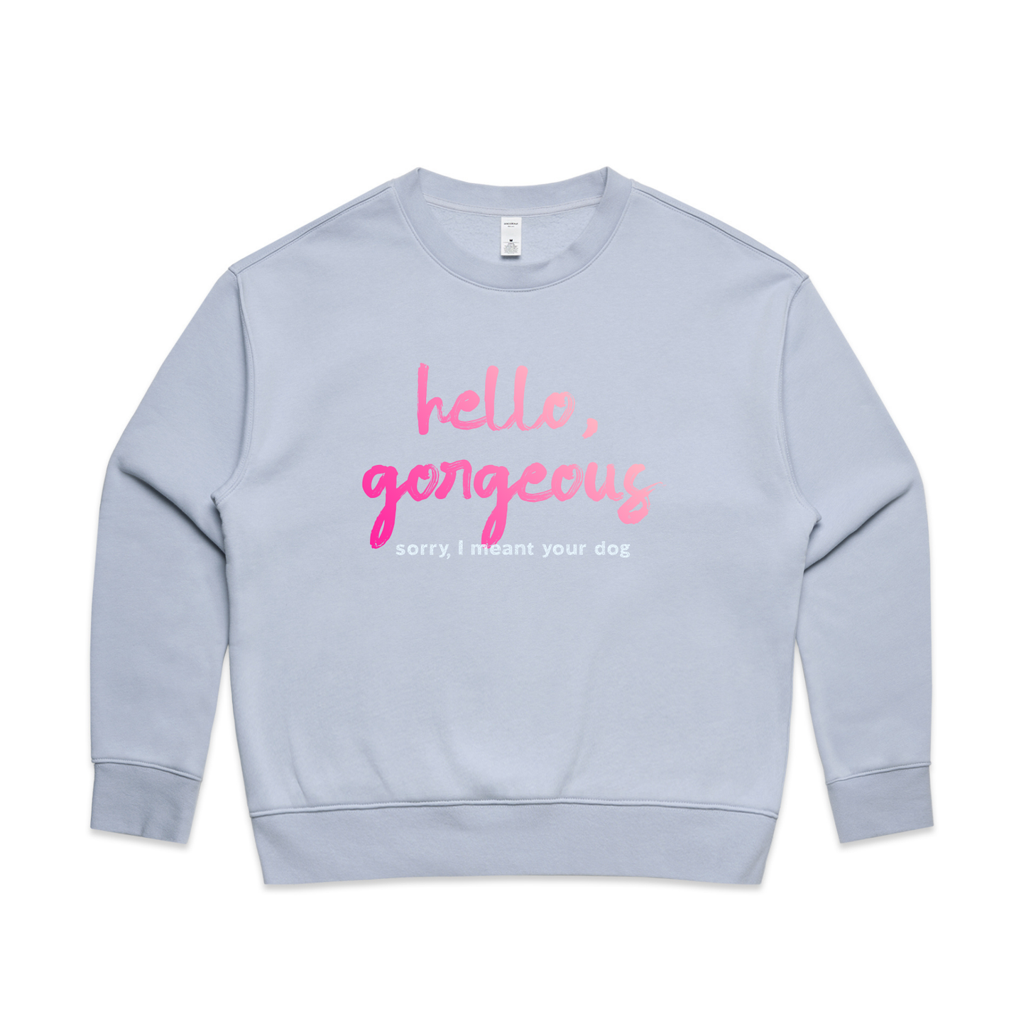 hello, gorgeous — sorry, I meant your dog sweatshirt & hoodie