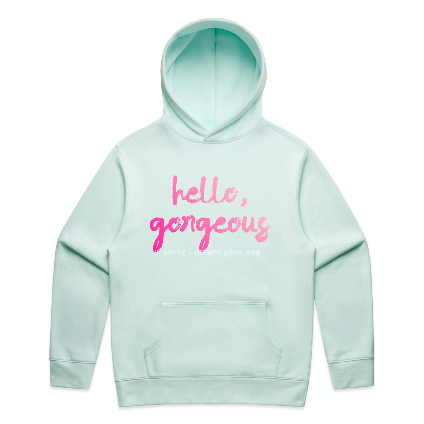 hello, gorgeous — sorry, I meant your dog sweatshirt & hoodie