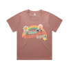 Dismissal 50th anniversary t-shirt NSFW- Gough Whitlam - women's boxy t-shirt - hazy pink - fthis