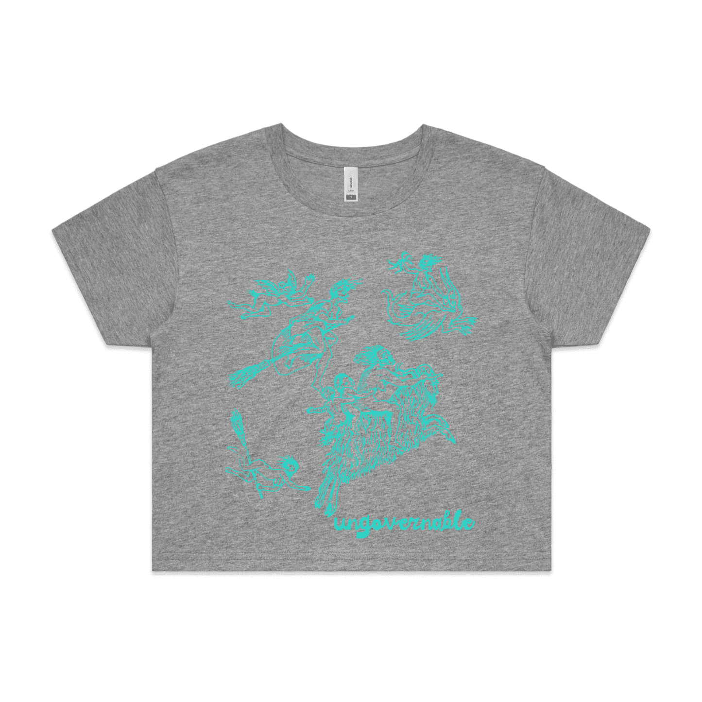 ungovernable | feminist graphic tee - crop