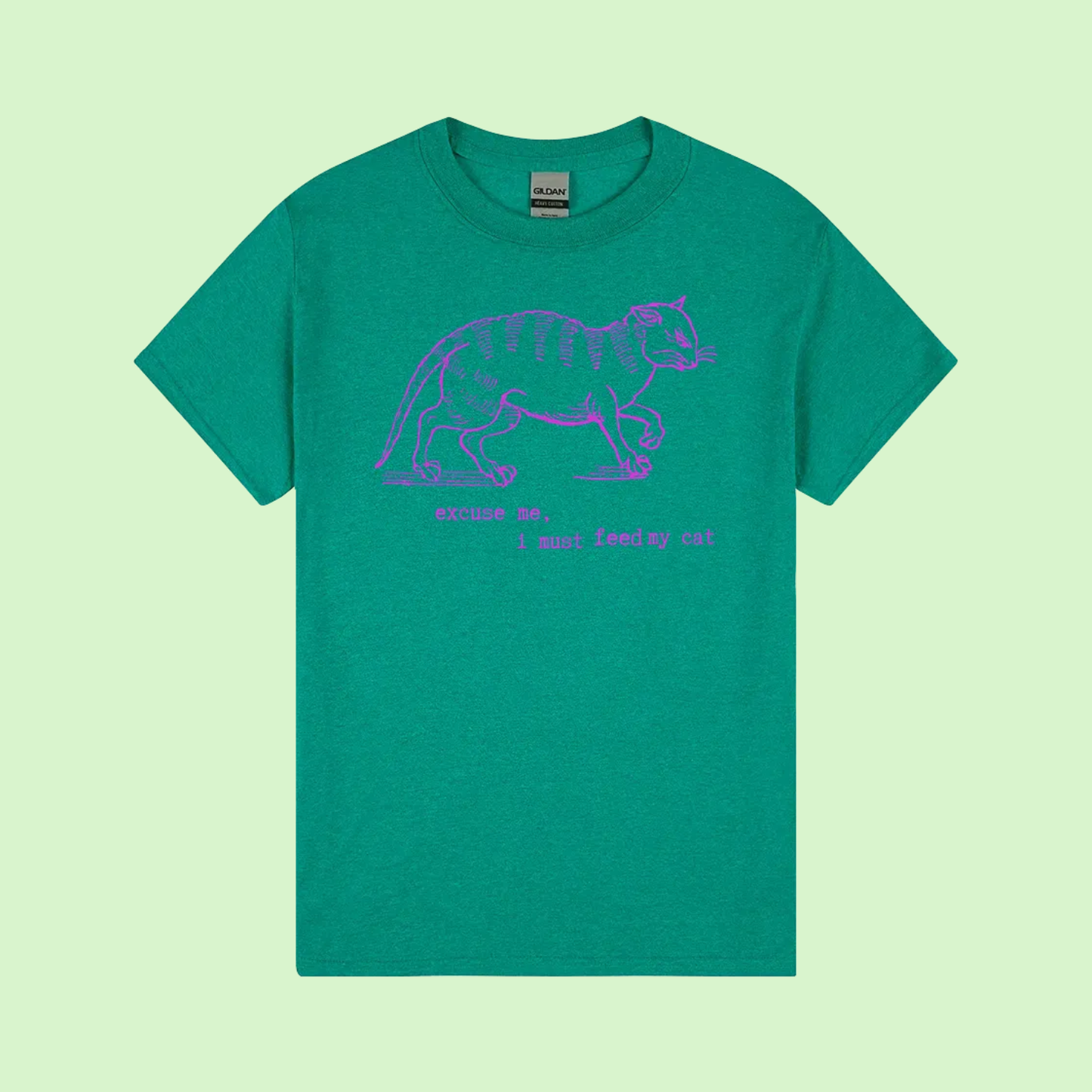 I must feed my cat - vintage tee - gildan