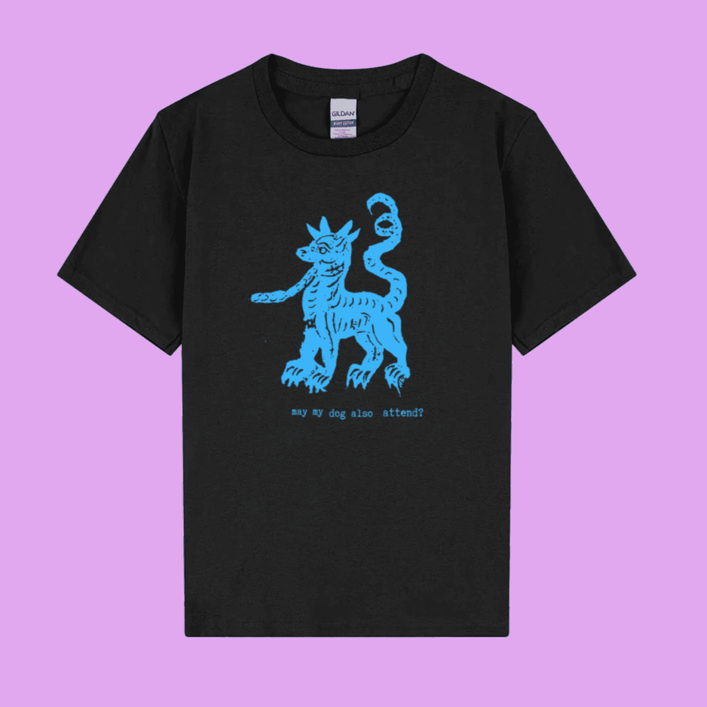 may my dog also attend? | witchy dog lover tee – kids gildan