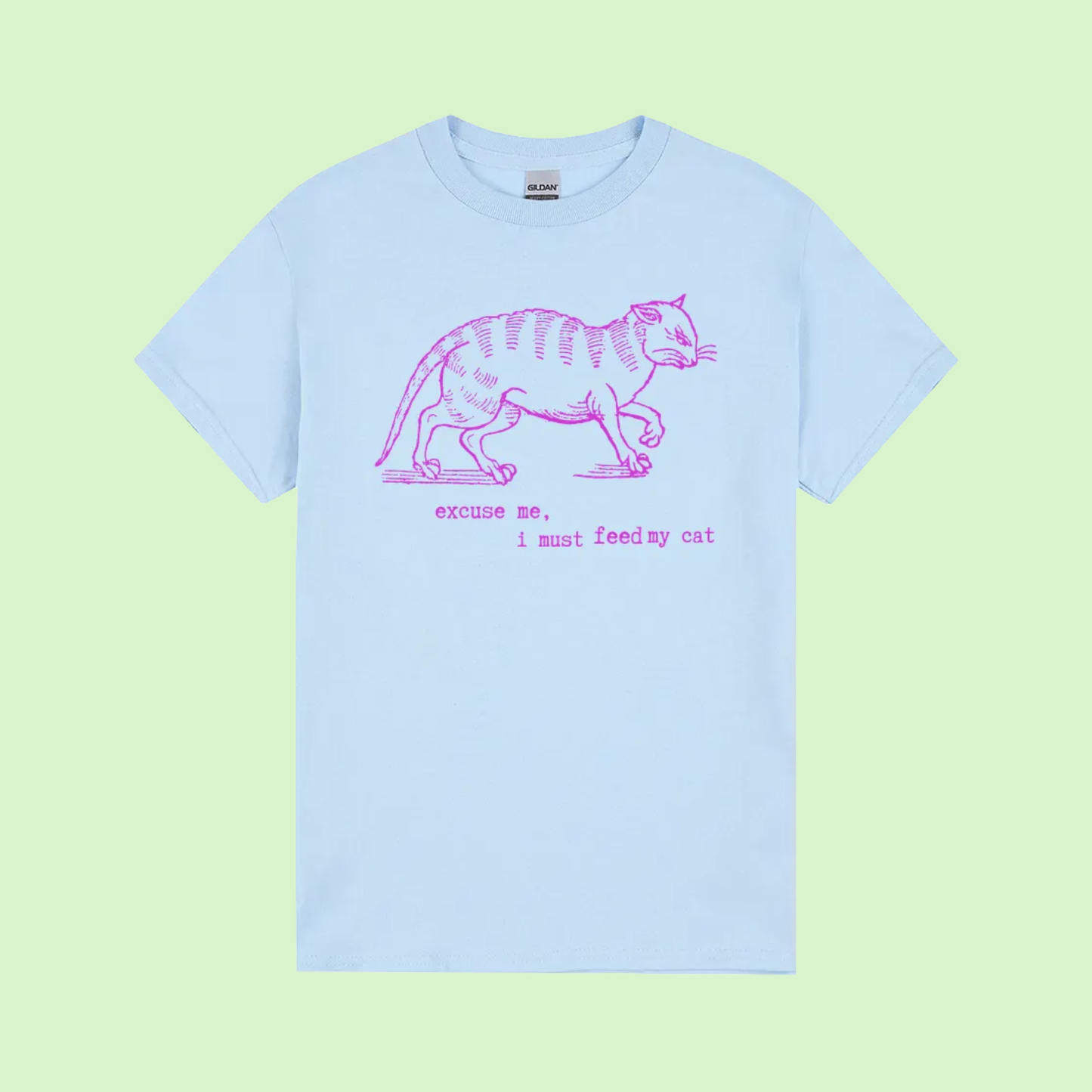 I must feed my cat - vintage tee - gildan