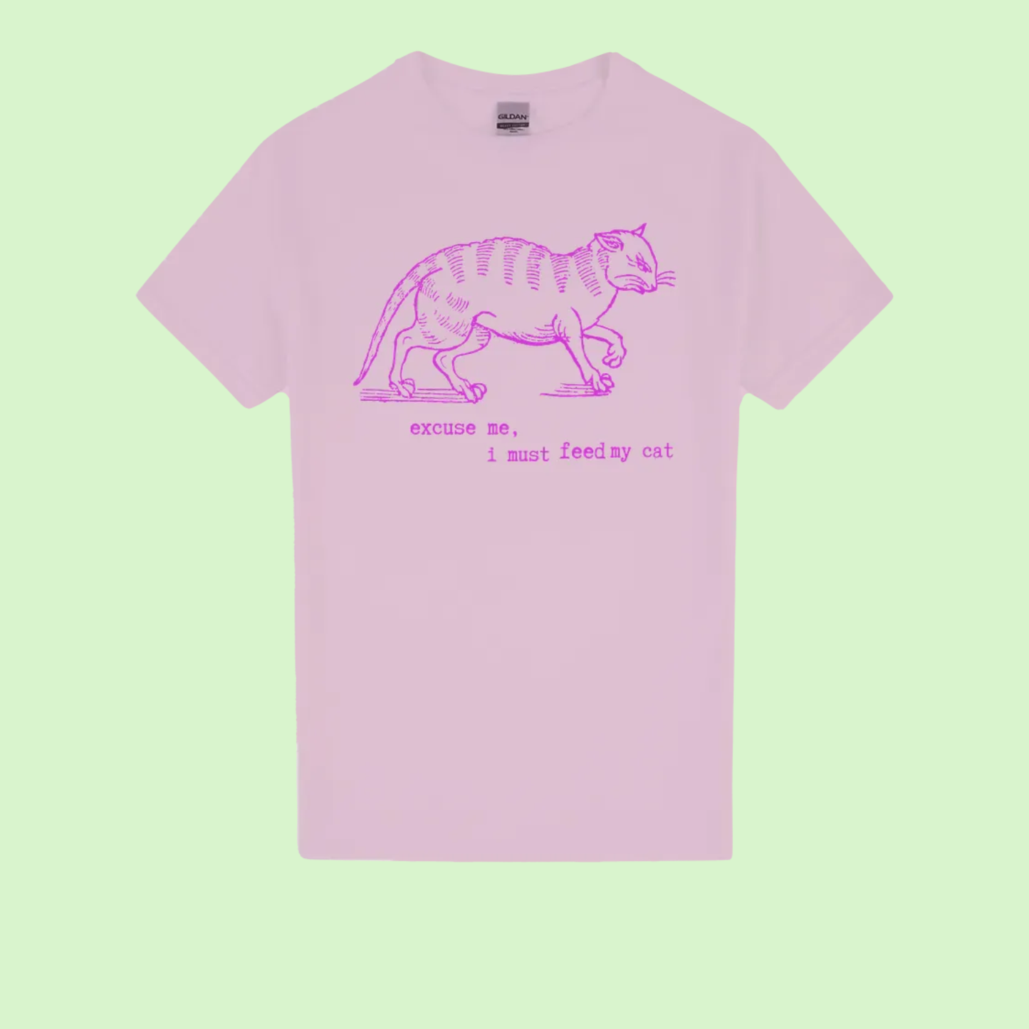 I must feed my cat - vintage tee - gildan