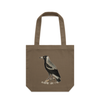 magpie side-eye | australian magpie canvas tote bag