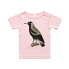 magpie side-eye | australian magpie kids t-shirt