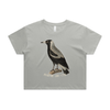 Magpie side-eye crop t-shirt in storm — fthis