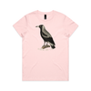 Magpie side-eye women's relaxed t-shirt in pink — fthis