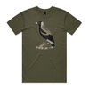 Magpie side-eye t-shirt in army — fthis